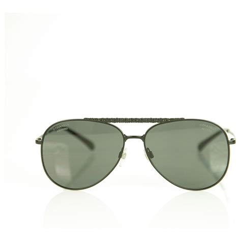 chanel sunglasses 4231|CHANEL Sunglasses: Pilot Sunglasses, metal & calfskin — .